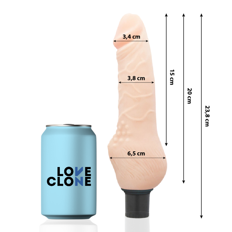 img_164217_c74e596604adc59080663a63e542194f_1.png LOVECLONE - DAVEN SELF LUBRICATION REALISTIC 23.8 CM -O- 3.8 CM - Image 2