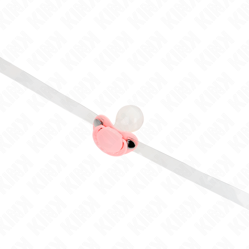 img_187724_da47c4dbfaddd2eea7faf317715c9133_1.png KINK - PINK PACIFIER SHAPED GAG 5.5 x 4 CM ADJUSTABLE 43-60 CM - Image 2