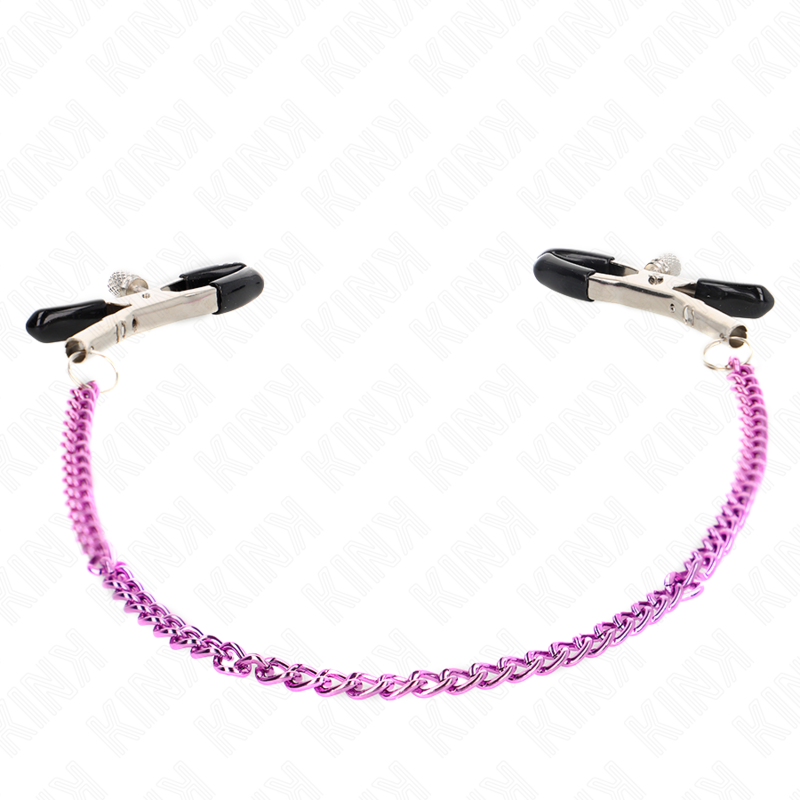 img_190010_0b3105af41af25a1d3fde2690f8d3f3d_1.png KINK - CHAIN NIPPLE CLAMPS PURPLE 30 CM - Image 4