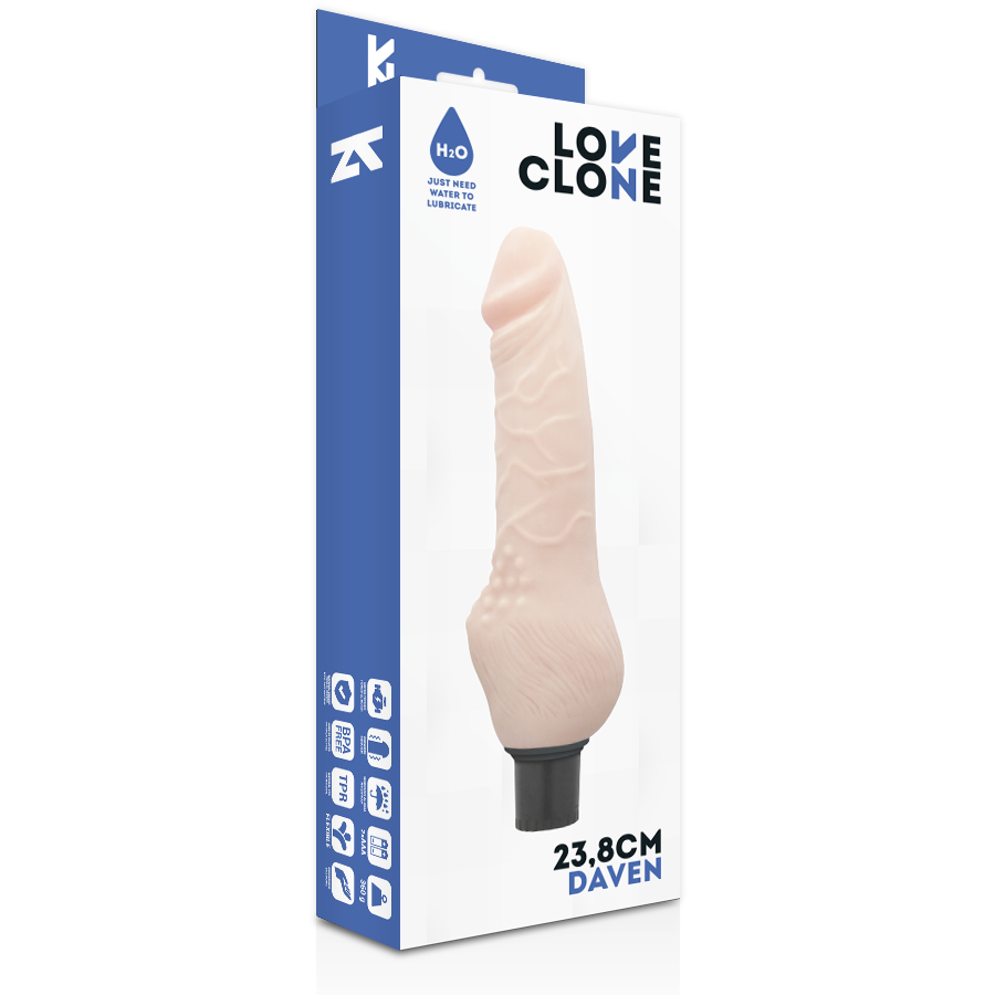 img_73486_a5160957059180d8dc67d2f107dafac8_1.png LOVECLONE - DAVEN SELF LUBRICATION REALISTIC 23.8 CM -O- 3.8 CM - Image 4